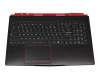 957-16P72E-C04 Original MSI Tastatur inkl. Topcase FR (franz&ouml;sisch) schwarz/schwarz mit Backlight