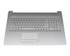 Tastatur inkl. Topcase DE (deutsch) silber/silber mit Backlight (DVD) original für HP 17-ca1000