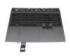 Tastatur inkl. Topcase DE (deutsch) schwarz/grau mit Backlight original für Lenovo Legion Pro 5-16ACH6H (82JQ) JVHFC1