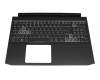 6B.QB2N2.014 Original Acer Tastatur inkl. Topcase DE (deutsch) schwarz/wei&szlig;/schwarz mit Backlight