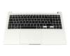 Tastatur inkl. Topcase DE (deutsch) schwarz/silber (Win11) original für Samsung Galaxy Book 15 (NP750XDAZ)