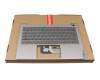 Tastatur inkl. Topcase DE (deutsch) schwarz/grau mit Backlight original für Lenovo ThinkBook 13s G3 ACN (20YA)