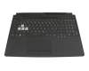 Tastatur inkl. Topcase DE (deutsch) schwarz/transparent/schwarz mit Backlight original für Asus TUF Gaming F15 FX506HCB
