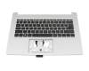6B.HVWN7.011 Original Acer Tastatur inkl. Topcase DE (deutsch) schwarz/silber