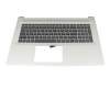 Tastatur inkl. Topcase DE (deutsch) grau/silber original für HP 17-cp2000