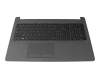 Tastatur inkl. Topcase FR (französisch) schwarz/grau original für HP 250 G6