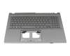 Tastatur inkl. Topcase FR (französisch) grau/grau mit Backlight original für Acer Aspire 5 (A515-57)