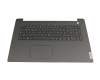 Tastatur inkl. Topcase DE (deutsch) grau/silber original für Lenovo V17 G4 IRU (83A2)