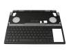 Tastatur inkl. Topcase DE (deutsch) schwarz/transparent/schwarz mit Backlight original für Asus ROG Zephyrus Duo 16 GX650RM