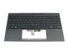 Tastatur inkl. Topcase DE (deutsch) dunkelgrau/grau mit Backlight original für Asus ZenBook Pro 14 UM425QA