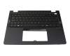 Tastatur inkl. Topcase CH (schweiz) schwarz/schwarz mit Backlight original für Acer TravelMate P6 (TMP614-73T)