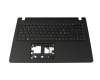 Tastatur inkl. Topcase CH (schweiz) schwarz/schwarz mit Backlight original für Acer TravelMate P2 (TMP215-41-G2)