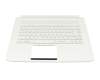Tastatur inkl. Topcase DE (deutsch) weiß/weiß mit Backlight original für Acer ConceptD 7 Pro (CN715-72P)
