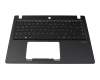 Tastatur inkl. Topcase DE (deutsch) schwarz/schwarz mit Backlight original für Acer TravelMate X3 (TMX3410-M)