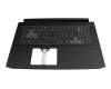 Tastatur inkl. Topcase CH (schweiz) schwarz/schwarz mit Backlight original für Acer Nitro 5 (AN517-52)