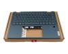 Tastatur inkl. Topcase DE (deutsch) blau/blau mit Backlight original für Lenovo Yoga 6 13ABR8 (83B2)