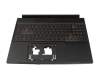 Tastatur inkl. Topcase DE (deutsch) schwarz/schwarz mit Backlight original für Acer Nitro V 16 (ANV16-41)