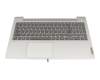 Tastatur inkl. Topcase DE (deutsch) anthrazit/silber mit Backlight Fingerabdruck original für Lenovo IdeaPad 5-15ITL05 (82FG)