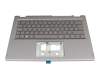 Tastatur inkl. Topcase CH (schweiz) grau/grau mit Backlight original für Acer Aspire 5 Spin (A5SP14-51MTN)