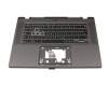 Tastatur inkl. Topcase DE (deutsch) schwarz/weiß/grau mit Backlight original für Acer Chromebook 516 GE (CBG516-1H)