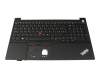 Tastatur inkl. Topcase CH (schweiz) schwarz/schwarz mit Backlight und Mouse-Stick original für Lenovo ThinkPad E15 Gen 2 (20TD/20TE)