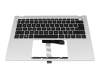 QF03P_A41BWL Original Acer Tastatur inkl. Topcase CH (schweiz) schwarz/silber mit Backlight