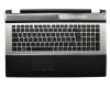 Tastatur inkl. Topcase DE (deutsch) schwarz/anthrazit original für Samsung RF711