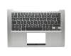 Tastatur inkl. Topcase DE (deutsch) schwarz/silber mit Backlight original für Asus ZenBook UX32V