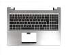 Tastatur inkl. Topcase GR (griechisch) schwarz/silber original für Asus A56CA