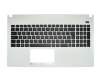 Tastatur inkl. Topcase SF (schweiz-französisch) schwarz/weiß original für Asus F501U