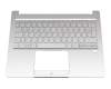 102-019K2LHB01 Original Acer Tastatur inkl. Topcase DE (deutsch) silber/silber mit Backlight