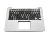 13NB07I1M02011 Original Asus Tastatur inkl. Topcase FR (französisch) schwarz/silber