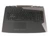 13NR0HJ1AP0201 Original Asus Tastatur inkl. Topcase DE (deutsch) schwarz/schwarz mit Backlight - ohne Lautsprecher -