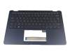 16N2UA17660WBG Original Asus Tastatur inkl. Topcase UK (englisch) blau/blau mit Backlight