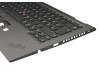 18F86D0JG621 Original Lenovo Tastatur inkl. Topcase DE (deutsch) schwarz/grau mit Backlight und Mouse-Stick