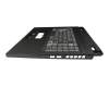 240206N07 Original Acer Tastatur inkl. Topcase DE (deutsch) schwarz/weiß/schwarz mit Backlight