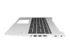 2B-ABU33Q100 Original HP Tastatur inkl. Topcase CH (schweiz) schwarz/silber