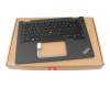46M.0MCCS.0150 Original Lenovo Tastatur inkl. Topcase DE (deutsch) schwarz/grau mit Backlight und Mouse-Stick (no WWAN)