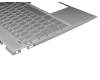46M0G9CS0006 Original HP Tastatur inkl. Topcase DE (deutsch) silber/silber mit Backlight
