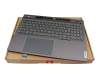 5CB1L68942 Original Lenovo Tastatur inkl. Topcase DE (deutsch) grau/grau mit Backlight