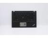 5M10Z41159 Lenovo Mechanische Baugruppe Gehäuseoberseite mit Tastatur Englisch US (Lateinisch), Schwarz, mit Fingerabdruckleser