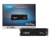 Crucial P3 Plus PCIe NVMe SSD Festplatte 2TB (M.2 22 x 80 mm) für Fujitsu LifeBook E5413