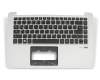 6B.GKBN5.017 Original Acer Tastatur inkl. Topcase DE (deutsch) schwarz/silber mit Backlight