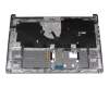 6B.HWCN7.011 Original Acer Tastatur inkl. Topcase DE (deutsch) schwarz/silber mit Backlight