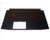 6B.Q2SN2.026 Acer Gehäuseoberseite IMR Schwarz 1050 mit Tastatur Nordisch Hintergrundbeleuchtung