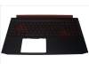 6B.Q5AN2.006 Acer Obere schwarze Abdeckung mit Tastatur US-INT-Hebräisch, Hintergrundbeleuchtung 1050K1-1650