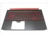 6B.Q5AN2.017 Acer Gehäuseoberseite Schwarz mit Französischer Tastatur (beleuchtet) 1050K1-1650