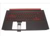 6B.Q5AN2.026 Acer Gehäuseoberseite, schwarz, mit nordischer Tastatur, Hintergrundbeleuchtung, für 1050K1-1650