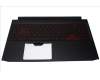 6B.Q5HN2.026 Acer Obere schwarze Abdeckung mit nordischer Tastatur, Hintergrundbeleuchtung 1660TI