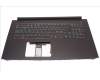 6B.Q9VN4.027 Acer Gehäuseoberseite Schwarz mit Tastatur Nordische Beleuchtung